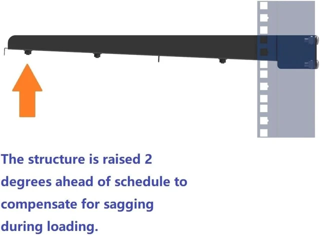 Alt view image 10 of 14 - JINGCHENGMEI 1U Server Rack Shelf, Universal Vented Rack Mount Cantilever Tray Deep Adjustable 16-20 inches for 19 Inch Networking Equipments Rack Enclosure, Black (1U16In)