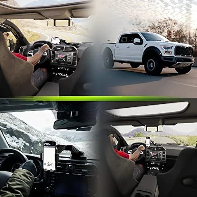 Alt view image 12 of 12 - Truckules Truck Phone Holder Mount Heavy Duty Cell Phone Holder for Truck Dashboard Windshield 16.9 inch Long Arm, Super Suction Cup & Stable, Compatible with iPhone & Samsung, Gray, Pickup Truck