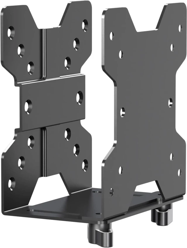 Alt view image 8 of 14 - suptek Thin Client Mount Bracket Adjustable Mini PC Mount Bracket,CPU VESA Under Desk and Monitor Arm Computer Holder, Black, ZJJ002