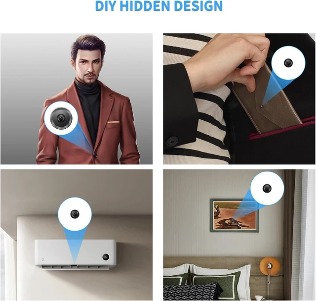 Alt view image 10 of 10 - Mini Camera DIY Module HD 1080P Camera Small WiFi Security Cameras Tiny Wireless Nanny Cam