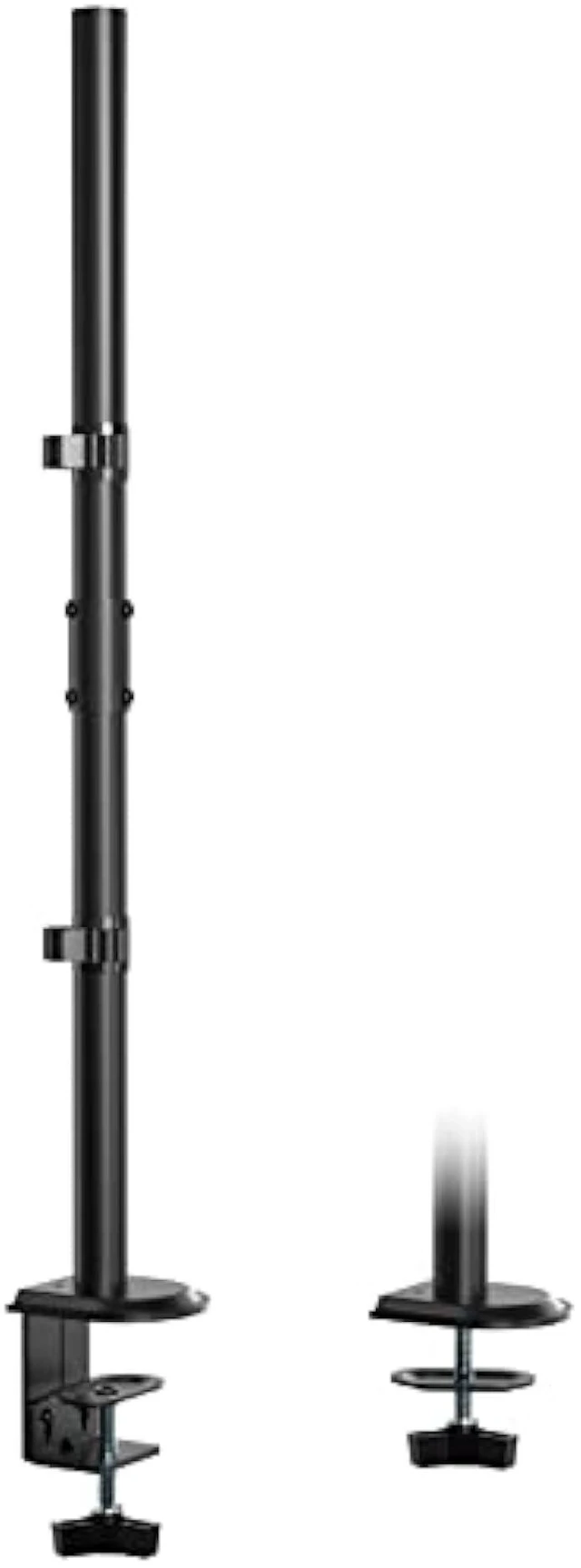 Alt view image 14 of 14 - WORLDLIFT Extra Tall Sturdy Center Pole for Monitor Arm Mount 31.9inches Steel Monitor Stand C Clamp/Grommet Pole only