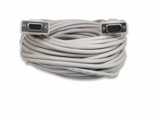 Alt view image 3 of 4 - YCS basics 50 Foot DB9 9 Pin Serial / RS232 Male/Female Extension Cable