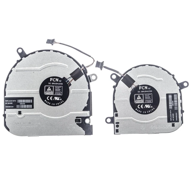 Alt view image 6 of 10 - QRFAX Replacement CPU+GPU Cooling Fan for HP Envy X360 15M-EU 15M-ES 15T-ES 15Z-EU 15-EU TPN-W149 TPN-W150 DC5V Series EG50040S1-1C400-S9A EG50040S1-1C410-S9A M45465-001 M45466-001