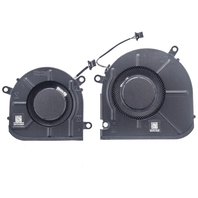 Alt view image 7 of 10 - QRFAX Replacement CPU+GPU Cooling Fan for HP Envy X360 15M-EU 15M-ES 15T-ES 15Z-EU 15-EU TPN-W149 TPN-W150 DC5V Series EG50040S1-1C400-S9A EG50040S1-1C410-S9A M45465-001 M45466-001