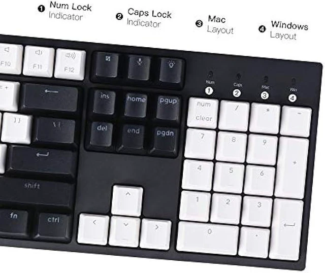 Alt view image 13 of 14 - Keychron C2 Full Size 104 Keys Wired Mechanical Gaming Keyboard for Mac Layout, K Pro Brown Switch/White LED Backlight/Double Shot ABS Keycaps/USB C Computer Keyboard for Windows Laptop