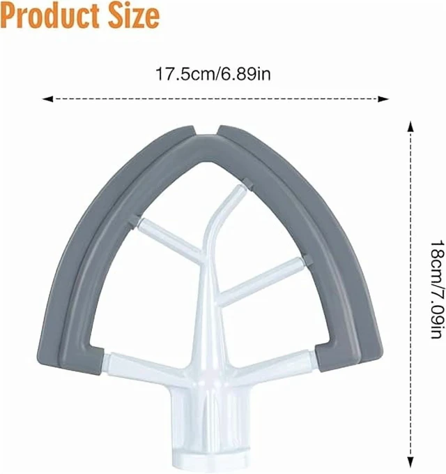 Alt view image 5 of 5 - Perfect replacement attachment Compatible with KitchenAid 4.5 & 5 Quart Tilt-Head Stand Mixers Ideal for mixing cake batter and cookie dough