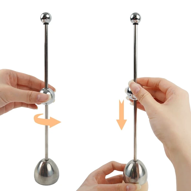 Alt view image 2 of 4 - 2pcs Egg Cracker Topper Cutter Stainless Steel Egg Shell Opener Separator Remover Egg Cracker Tool for Raw Eggs, Hard or Soft Boiled Eggs