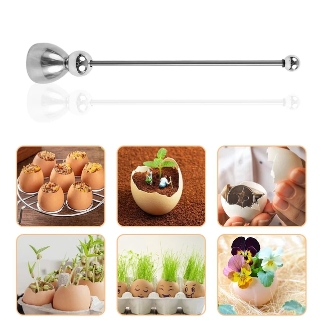 Alt view image 4 of 4 - 2pcs Egg Cracker Topper Cutter Stainless Steel Egg Shell Opener Separator Remover Egg Cracker Tool for Raw Eggs, Hard or Soft Boiled Eggs