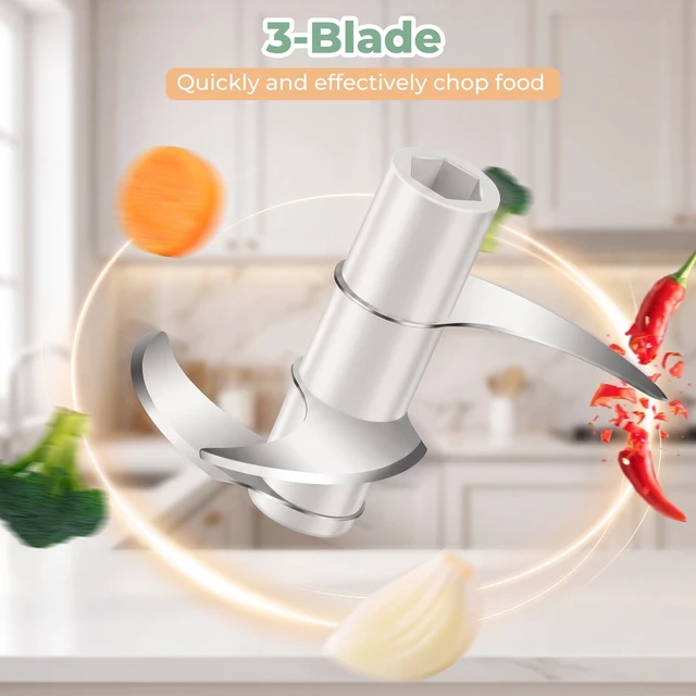 Alt view image 2 of 7 - M Buder Electric Garlic Chopper ,250ml USB Charging Food Processor, Mini Vegetable Chopper for Ginger, Chili, Fruit, Meat , 304 Stainless Steel Blades