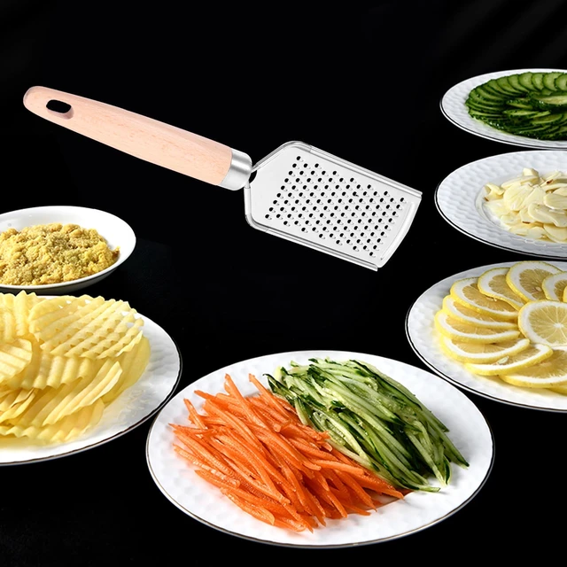 Alt view image 4 of 7 - Wooden Carrot Grater - 1 Piece Kitchen Vegetable Shredder, Compact 9.82x2.36x0.90 Inch Design for Easy Food Prep