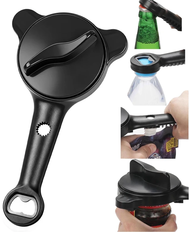 Main image of Jar Opener for Seniors 4-in-1 Adjustable Bottle Opener with Non-Slip Grip Suitable Lid Opener for Weak Hands for Jars Bottles and Beer Caps