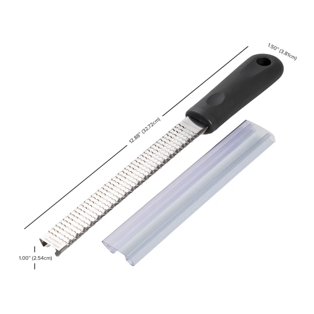 Alt view image 6 of 7 - Prep Solutions Stainless Steel Rasp Fine Grater with Soft Grip and Protective Cover