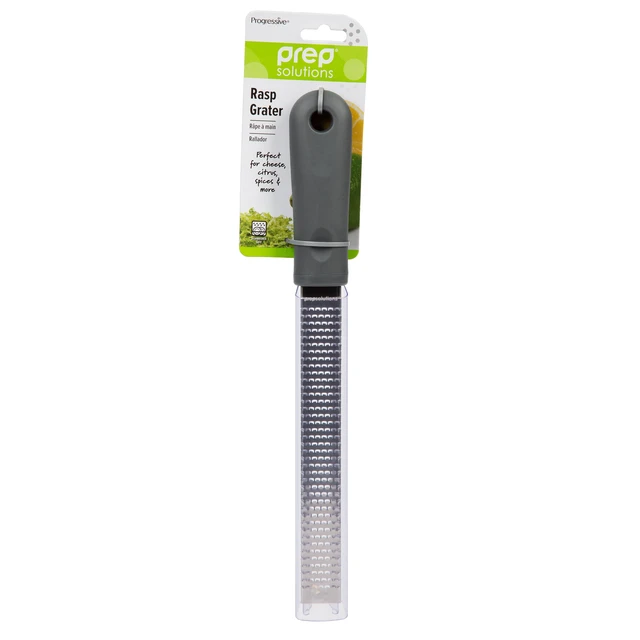Alt view image 7 of 7 - Prep Solutions Stainless Steel Rasp Fine Grater with Soft Grip and Protective Cover