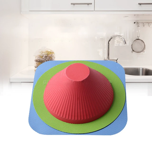 Alt view image 2 of 6 - Jar Grips Multi-Purpose Lid Openers, Set of 3, Manual Rubber Anti-Skid Round Gripper Pad Bottle Cap Kitchen Jar Opener