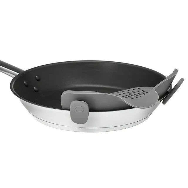 Alt view image 3 of 7 - PandaEar Silicone Pot Strainer, Adjustable Silicone Clip On Strainer For Pots Pans And Bowls, Heat Resistant Kitchen Pot Strainer, Fruit Washing Filter for Noodles Pasta Veggies