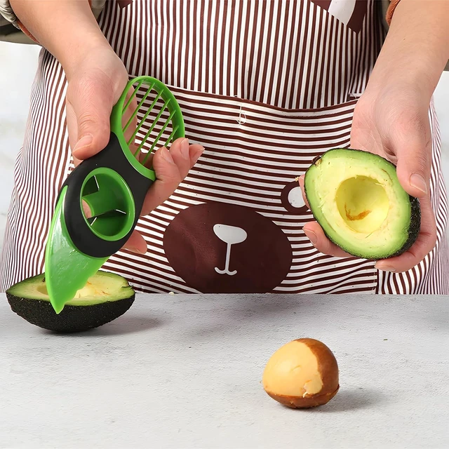Alt view image 2 of 7 - Bartans 3-in-1 Avocado Slicer Tool, Multifunctional Fruit Peeler, Cutter, Mash and Scooper 1 pack