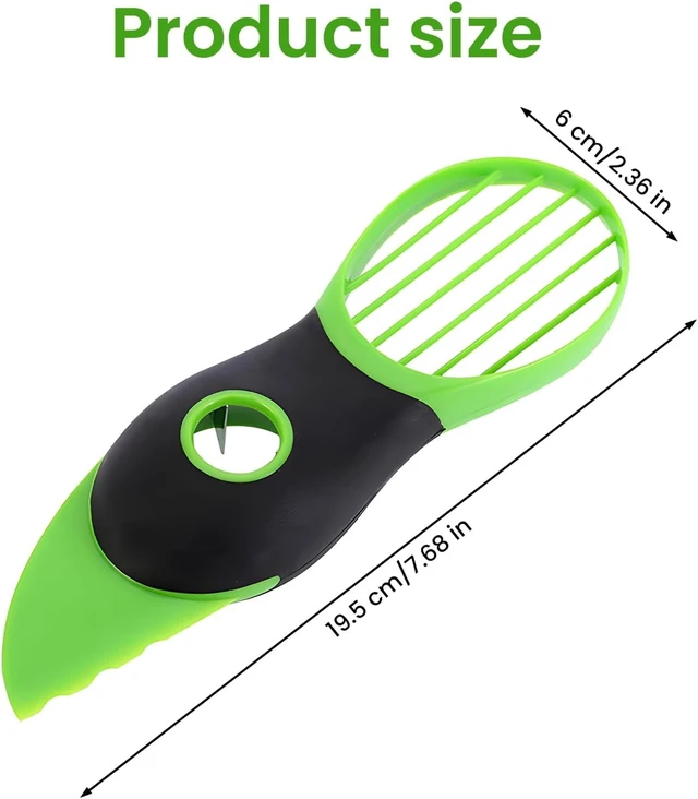 Alt view image 4 of 7 - Bartans 3-in-1 Avocado Slicer Tool, Multifunctional Fruit Peeler, Cutter, Mash and Scooper 1 pack