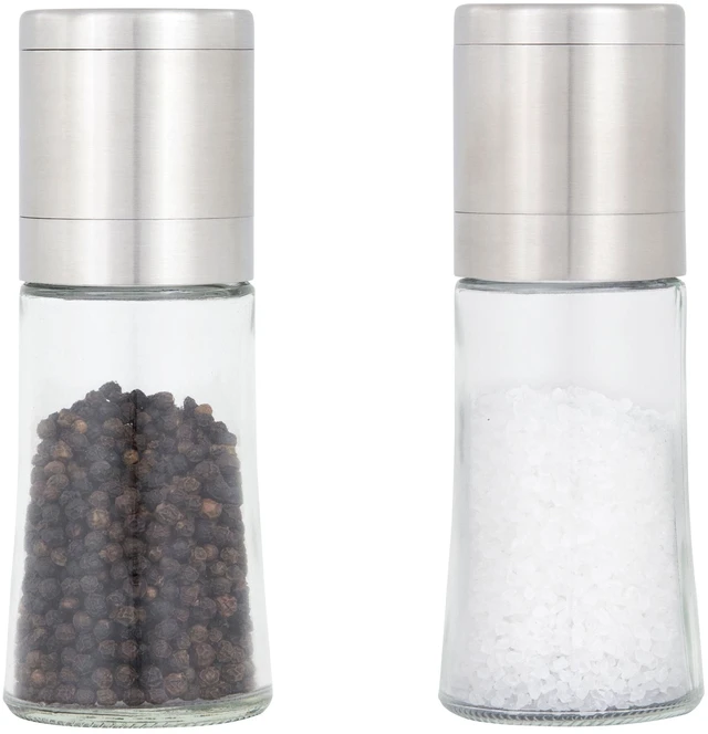 Main image of Elite Prefilled Salt and Pepper Grinder Set with Adjustable Grinder