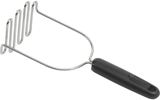 Alt view image 2 of 3 - Stainless Steel Potato Masher and Meat Chopper Tool 9.5", Silver/Black, GoodCook