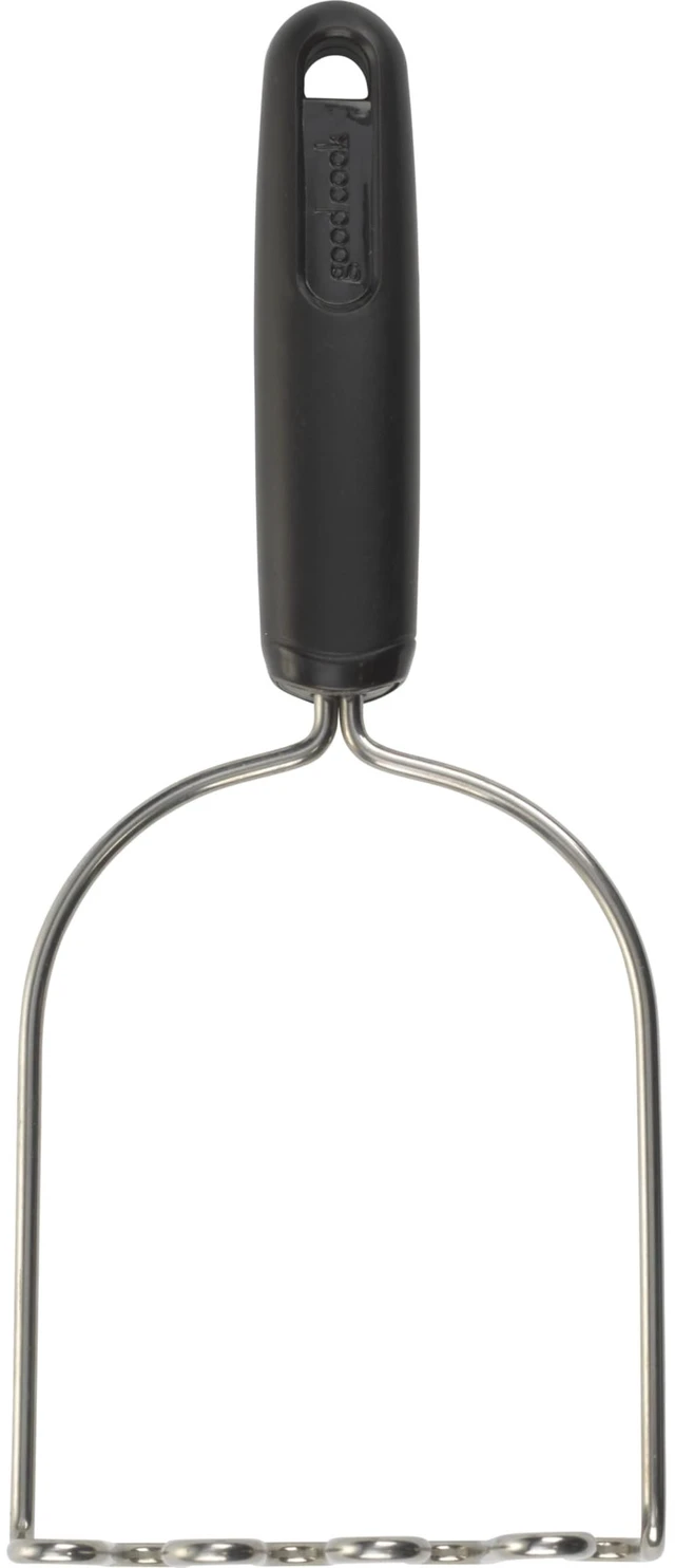 Alt view image 3 of 3 - Stainless Steel Potato Masher and Meat Chopper Tool 9.5", Silver/Black, GoodCook