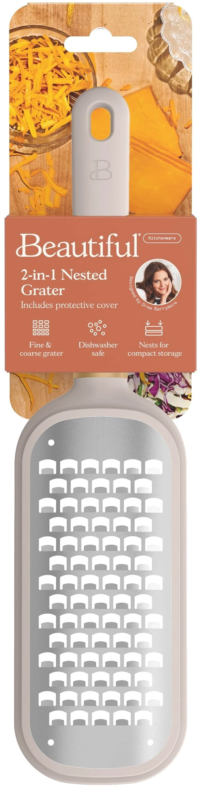 Alt view image 2 of 5 - by Drew Barrymore 2-in-1 Nested Grater, Porcini Taupe