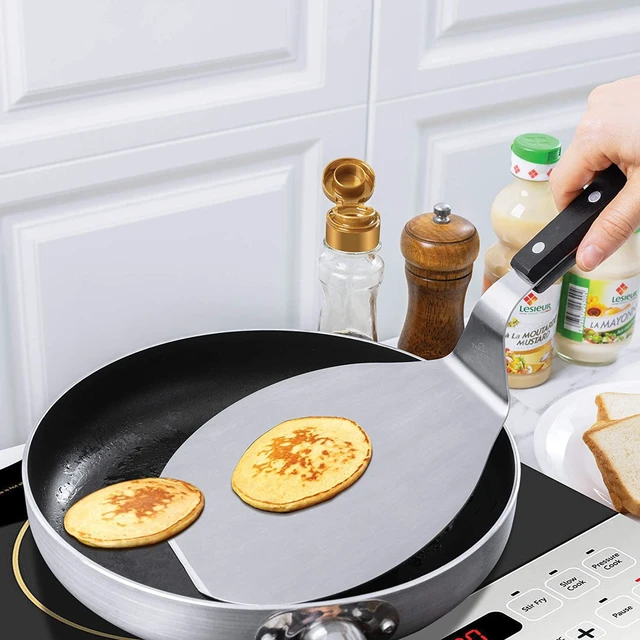 Alt view image 2 of 7 - Stainless Steel Oversized Cookie Spatula, 14.5" Pancake Flipper