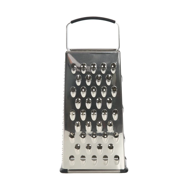 Alt view image 3 of 7 - 4-Sided Stainless Steel Grater with Soft Grip Handle, 9 in