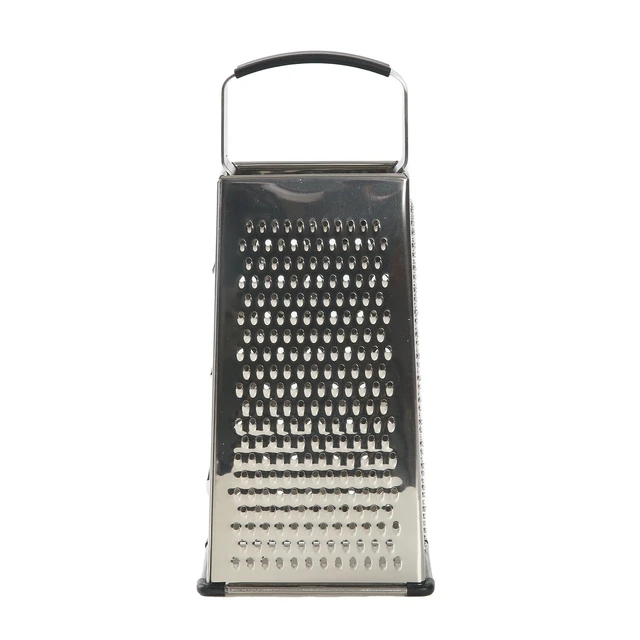 Alt view image 2 of 7 - 4-Sided Stainless Steel Grater with Soft Grip Handle, 9 in