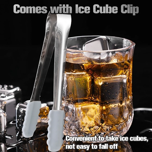 Alt view image 2 of 7 - 12 Pack Reusable Ice Cubes, Whiskey Stones , High Cooling Technology,304 Stainless Steel Ice Cube for Whiskey, Vodka, Liqueurs, Wine,Beverage Juice or Soda Gift for Men Dad