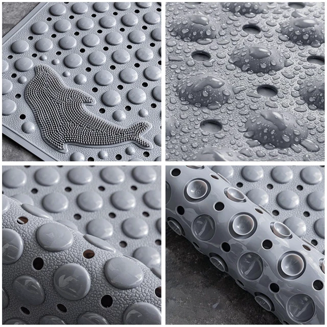 Alt view image 7 of 7 - Tainini Bath Tub Shower Safety Mat 14*28 Inch Non-Slip and Extra Large, Bathtub Mat with Suction Cups, Machine Washable Bathroom Mats with Drain Holes