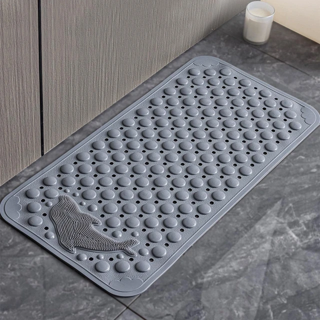 Alt view image 4 of 7 - Tainini Bath Tub Shower Safety Mat 14*28 Inch Non-Slip and Extra Large, Bathtub Mat with Suction Cups, Machine Washable Bathroom Mats with Drain Holes