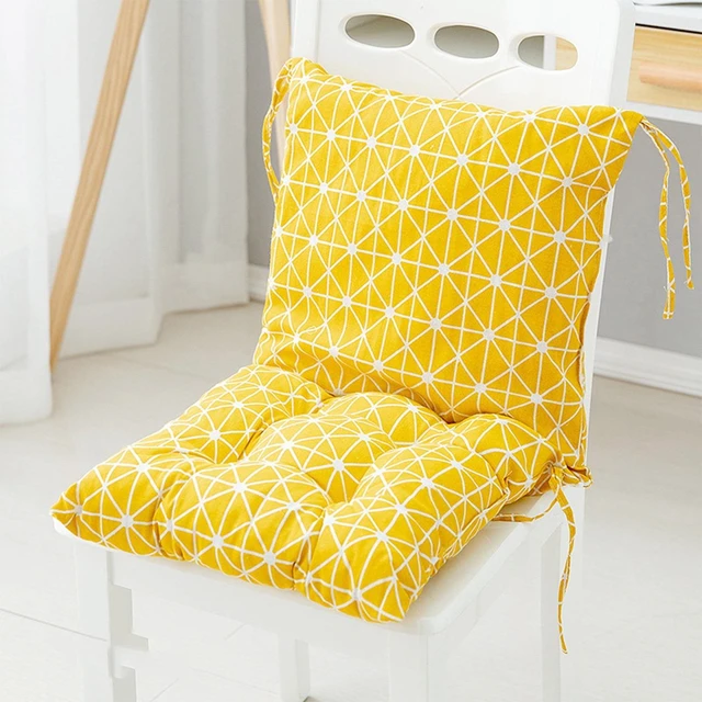 Alt view image 2 of 6 - 31.5" x 15.7" Yellow High Back Outdoor Seating Cushions, Foldable Design