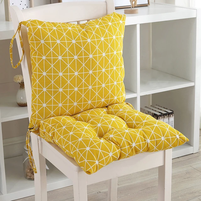 Alt view image 4 of 6 - 31.5" x 15.7" Yellow High Back Outdoor Seating Cushions, Foldable Design