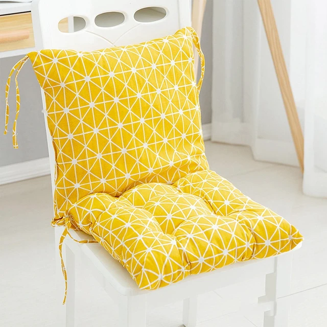 Alt view image 5 of 6 - 31.5" x 15.7" Yellow High Back Outdoor Seating Cushions, Foldable Design