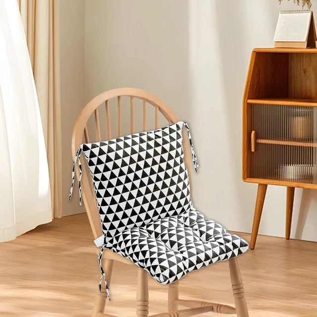 Alt view image 4 of 7 - Waterproof High Back Rocking Chair Cushion 15.8x31.5in Indoor Outdoor Chair Cushion, Patio Chair Cushions with Straps (More Colors)