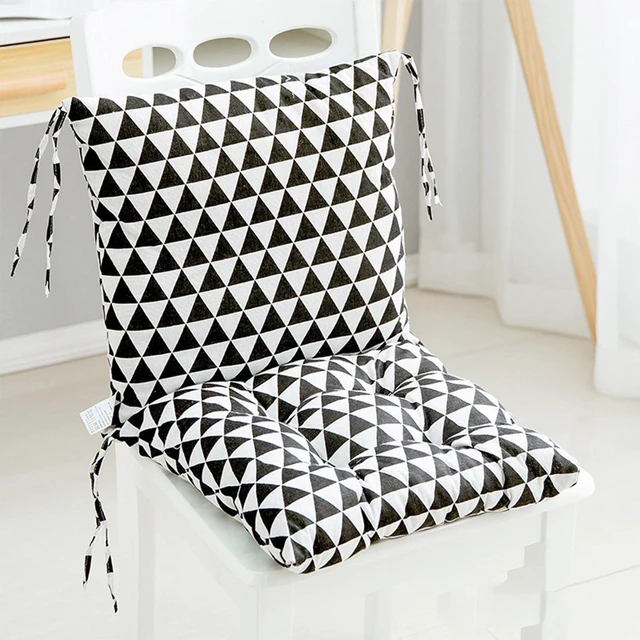 Alt view image 5 of 7 - Waterproof High Back Rocking Chair Cushion 15.8x31.5in Indoor Outdoor Chair Cushion, Patio Chair Cushions with Straps (More Colors)