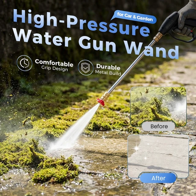 Alt view image 5 of 7 - High-pressure Water Gun, Water High-pressure Washing Tool, Cleaning Water Car Washing Water Gardening Cleaning