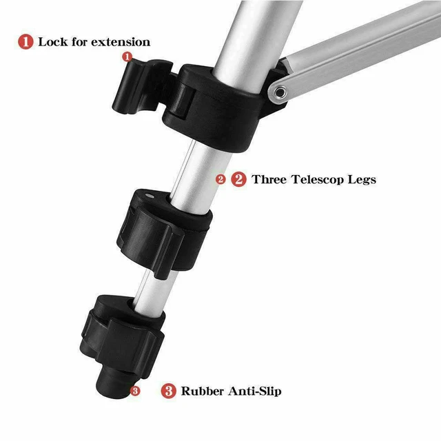 Alt view image 4 of 7 - Professional Camera Tripod Stand Holder Mount For iPhone Samsung Cell Phone+ Bag