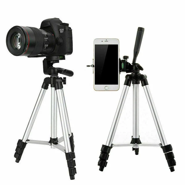 Alt view image 5 of 7 - Professional Camera Tripod Stand Holder Mount For iPhone Samsung Cell Phone+ Bag