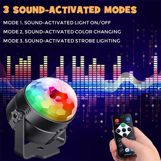Alt view image 5 of 7 - Disco Party Lights Strobe LED DJ Ball Sound Activated Bulb Dance Lamp Decoration