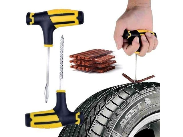 Alt view image 6 of 7 - 68pc Tire Repair Kit DIY Flat Tire Repair Car Truck Motorcycle Home Plug Patch
