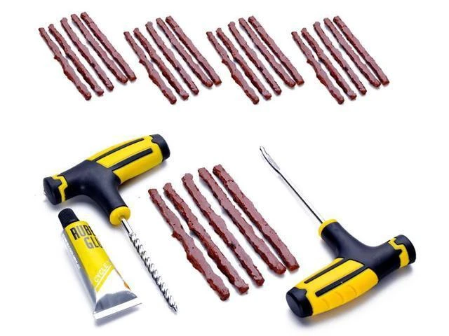 Alt view image 7 of 7 - 68pc Tire Repair Kit DIY Flat Tire Repair Car Truck Motorcycle Home Plug Patch