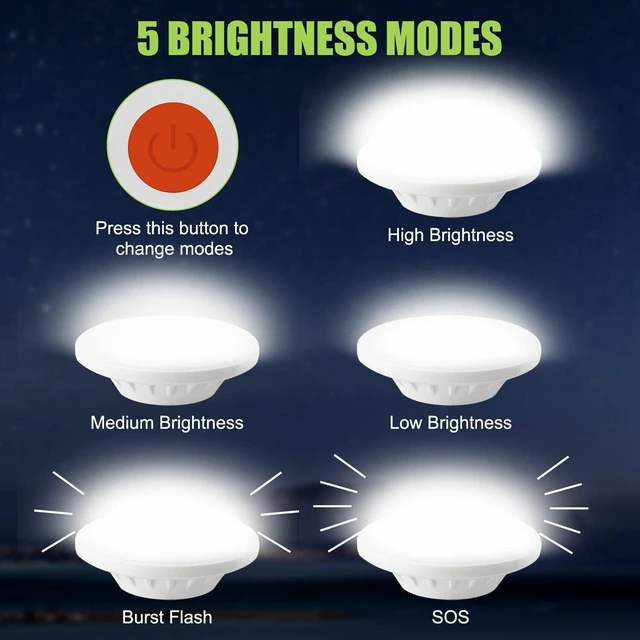 Alt view image 3 of 7 - Rechargeable 60 LED Outdoor Camping Tent Light USB & Solar Lantern Hiking Lamp