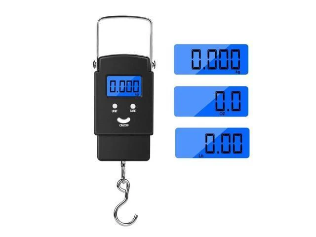 Alt view image 5 of 7 - Portable Fish Scale Travel LCD Digital Hanging Luggage Electronic 110lb / 50kg