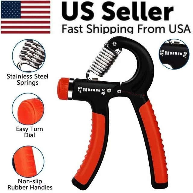 Alt view image 2 of 7 - Hand Grip Strength Power Trainer Gripper Strengthener Adjustable Gym Exerciser