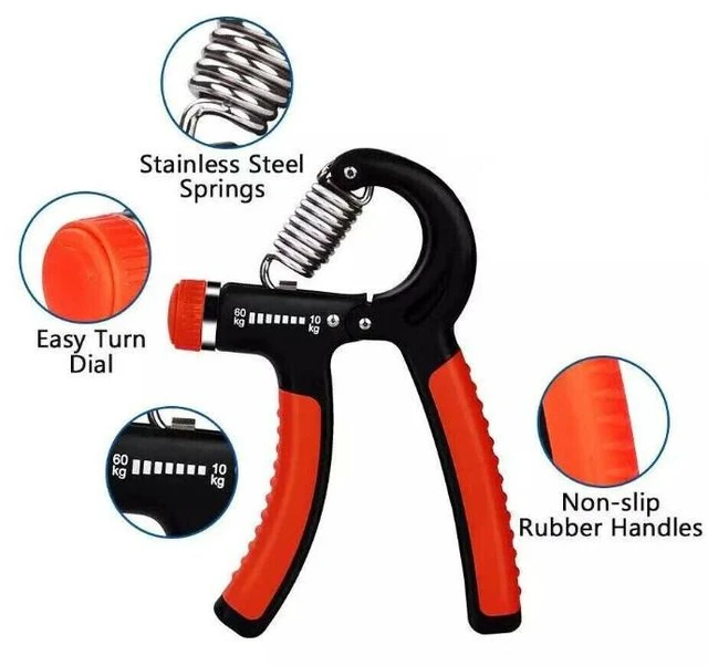 Alt view image 5 of 7 - Hand Grip Strength Power Trainer Gripper Strengthener Adjustable Gym Exerciser
