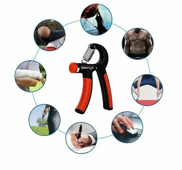 Alt view image 4 of 7 - Hand Grip Strength Power Trainer Gripper Strengthener Adjustable Gym Exerciser
