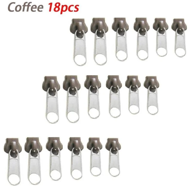 Main image of 6/12/18/24pcs Universal Zipper Repair Kit Detachable Zipper Head for Clothing Backpack, Purse DIY Sewing Accessories