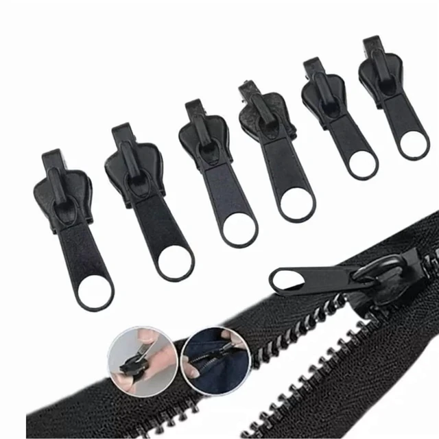 Alt view image 3 of 4 - 6/12/18/24pcs Universal Zipper Repair Kit Detachable Zipper Head for Clothing Backpack, Purse DIY Sewing Accessories