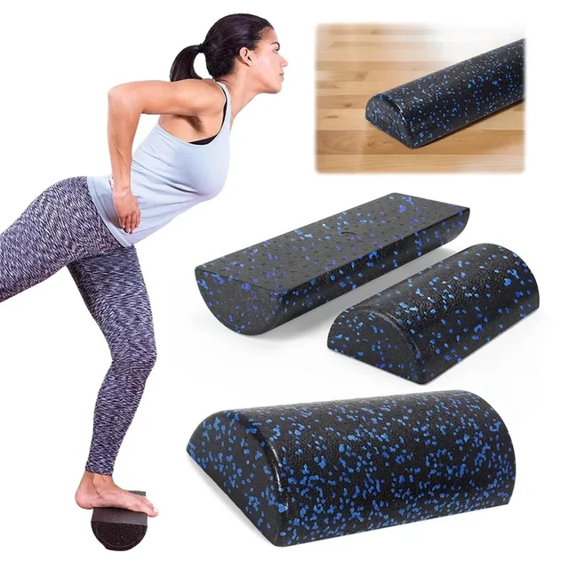 Alt view image 4 of 7 - Yoga Massage Exercise Foam Roller EPP Half Round Balance Training Roller Portable Muscle Foam Roller for Pilates Bodybuilding